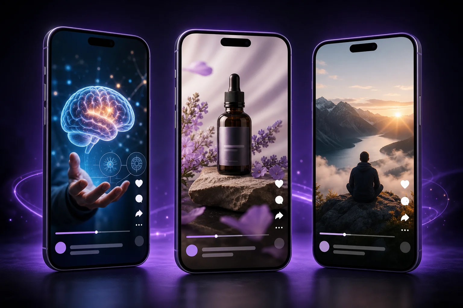Three AI-generated vertical videos for education, product promos, and faceless niche channels