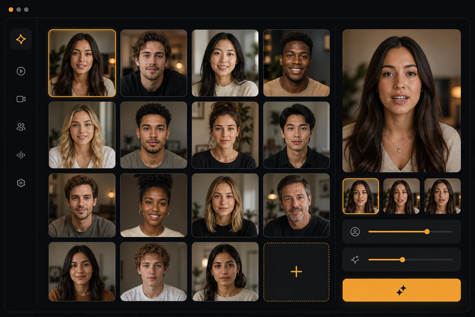 Diverse AI avatar library for authentic UGC video creation