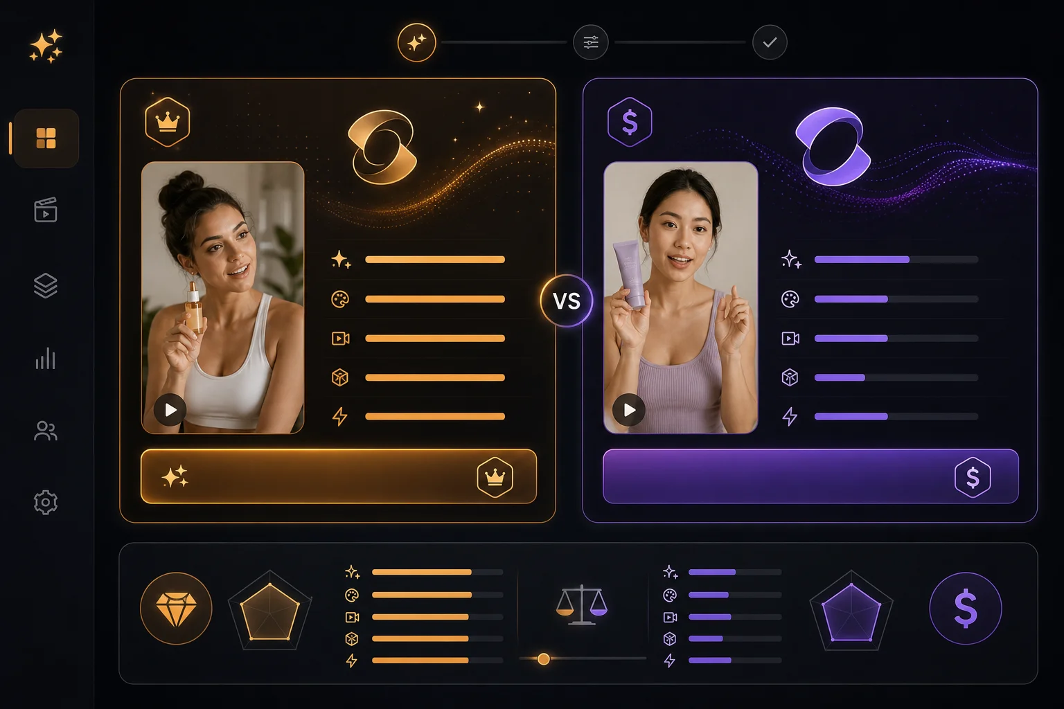 Veo 3.1 and Kling Pro model selection for UGC video rendering
